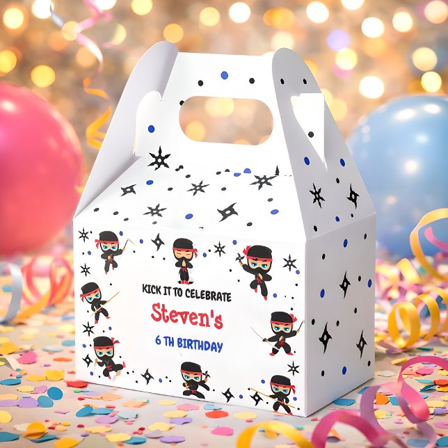 Ninja-Kindergeburtstag Geschenkschachtel (Von Creator hochgeladen)