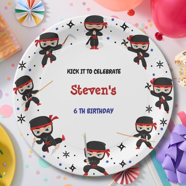 Ninja-Kindergeburtstag Pappteller (Von Creator hochgeladen)