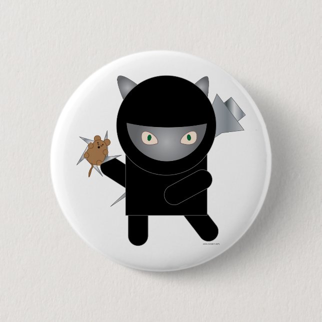 Ninja kitty Button (Vorderseite)