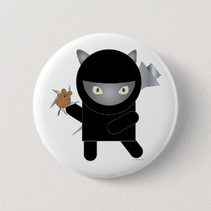 Ninja kitty Button