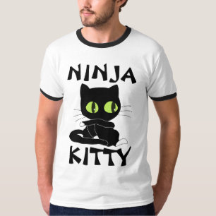 NINJA KITTY lustige Cat T - Shirt