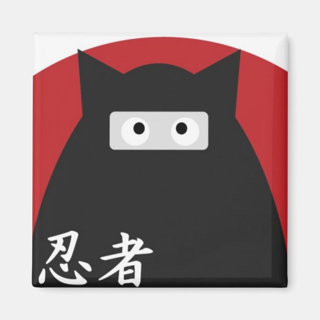 Ninja Kitty Magnet (Vorne)