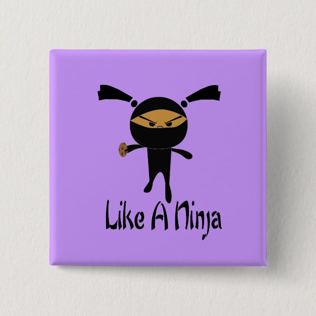 Ninja Knopf Button (Vorderseite)