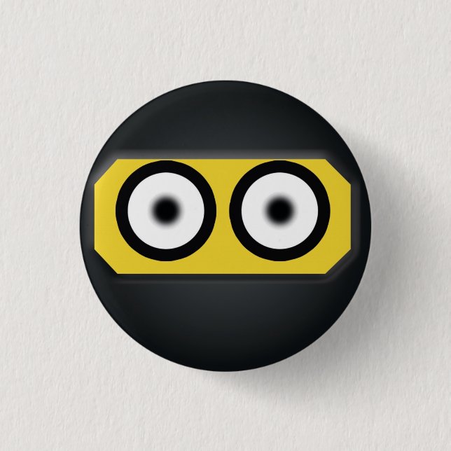 Ninja Knopf Button (Vorderseite)