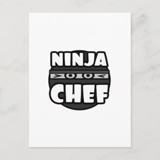 Ninja Koch Postkarte