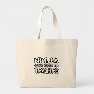 Ninja... Lehrerin Jumbo Stoffbeutel