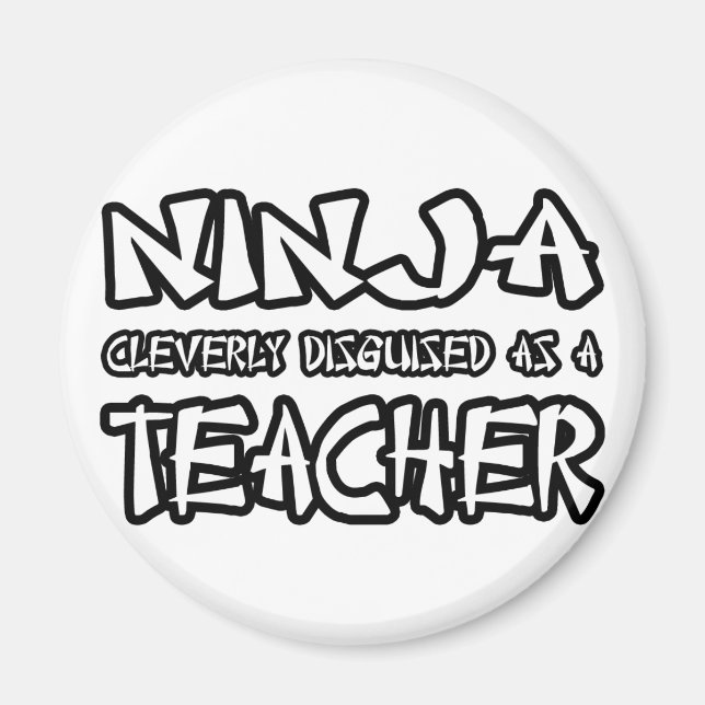 Ninja... Lehrerin Magnet (Vorne)