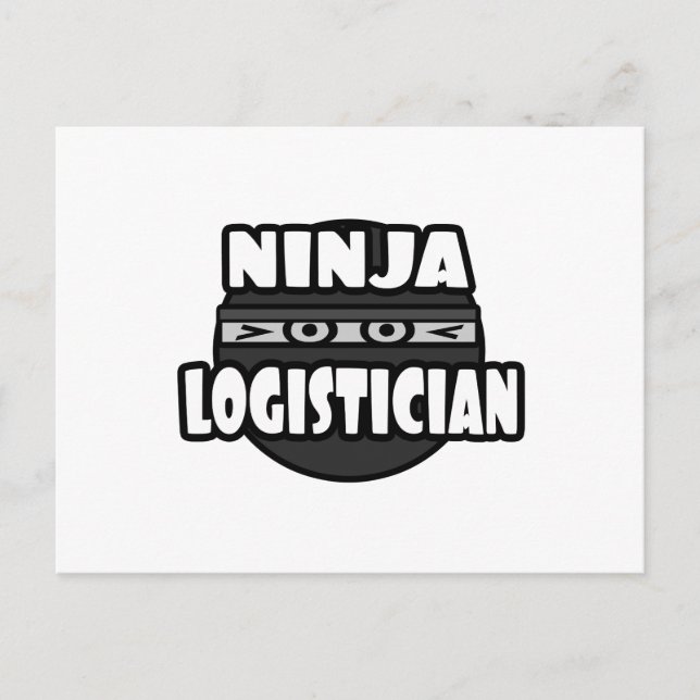 Ninja Logistikerin Postkarte (Vorderseite)