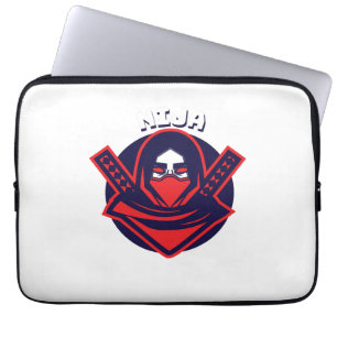 Ninja-Logo – Fettem Krieger-Emblem Laptopschutzhülle