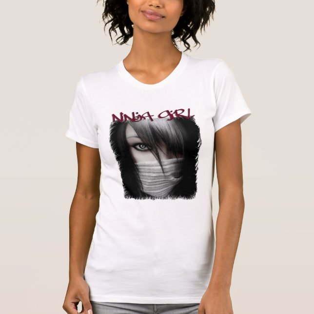 ninja Mädchen emo T-Shirt (Vorderseite)