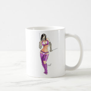 Ninja Mädchen Kaffeetasse