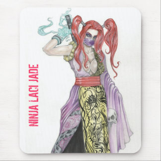 Ninja Mädchen Laci Jade Mousepad