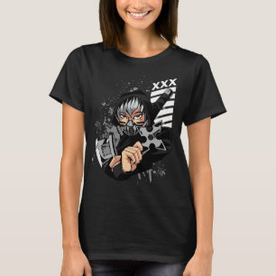 Ninja-Mädchen. T-Shirt