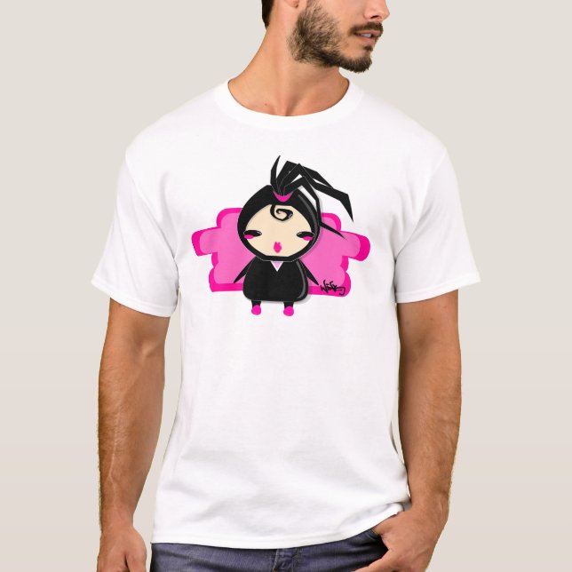 ninja Mädchen T-Shirt (Vorderseite)