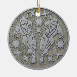 Ninja Manhole Keramik Ornament