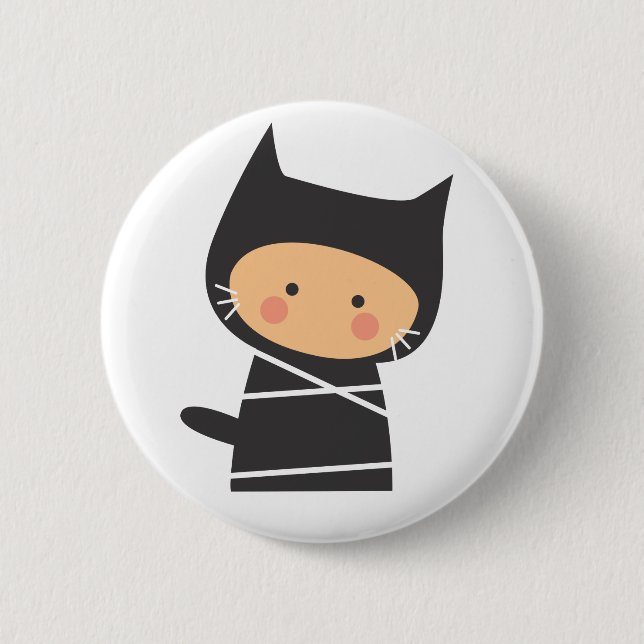 Ninja Mew Mew Knopf Button (Vorderseite)