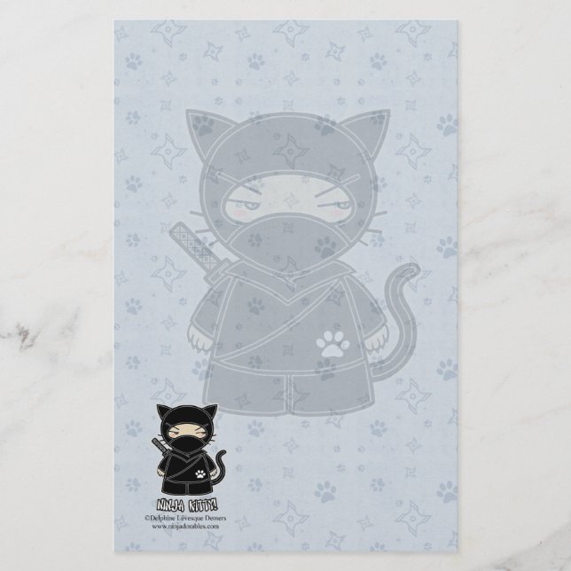 Ninja Miezekatze! Briefpapier (Vorderseite)