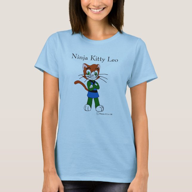 Ninja Miezekatze Löwe T-Shirt (Vorderseite)