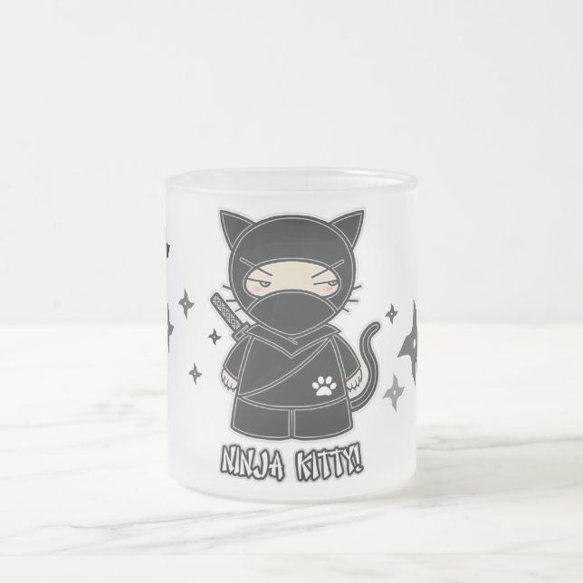 Ninja Miezekatze! Mit Shurikens Tasse (Mittel)
