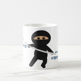 Ninja mit der Häkelarbeit-Haken-Tasse Kaffeetasse