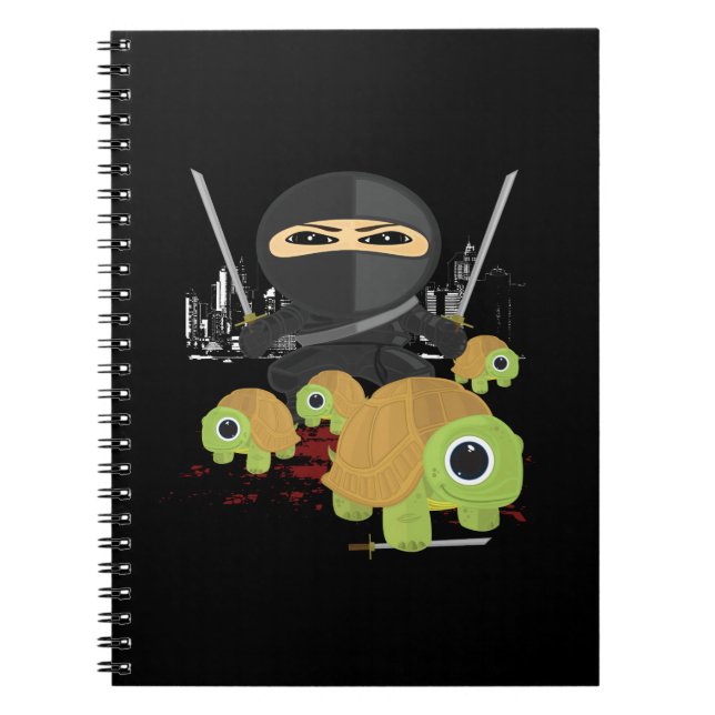 Ninja mit Schildkröten Notizblock (Vorderseite)