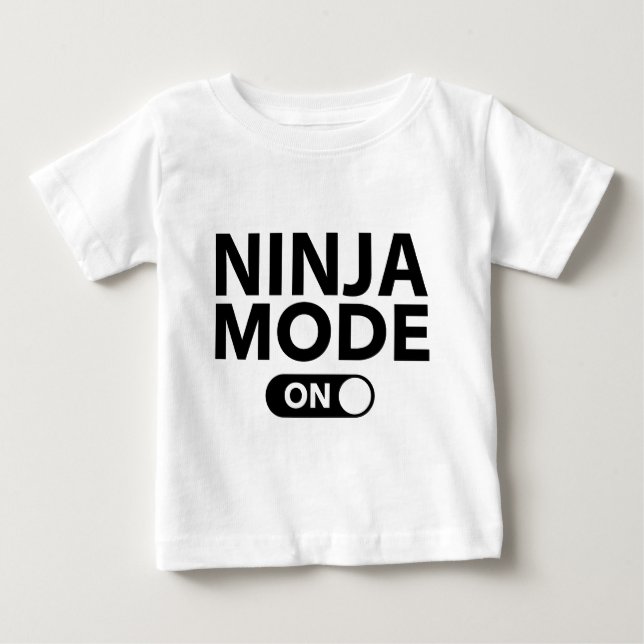 Ninja-Modus Ein Baby T-shirt (Vorderseite)