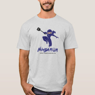 Ninja Mom® Crew-Hals-T - Shirt - Grau