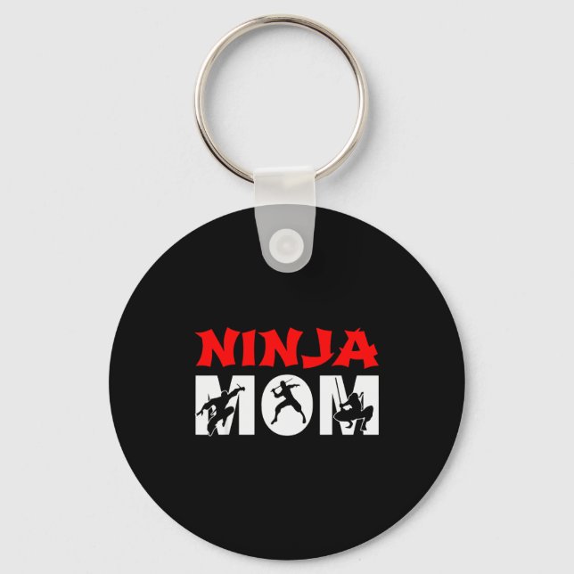 Ninja Mom Funny Ninja Mom For Women  Schlüsselanhänger (Vorderseite)