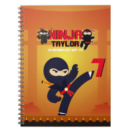NINJA Movie Star Warrior Kicking it Karate Kinder Notizblock