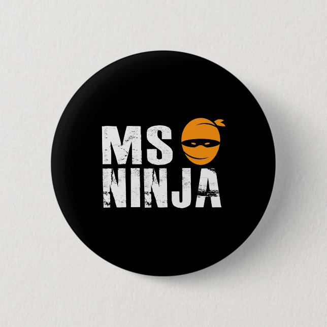 Ninja - Multipler Sklerose Unterstützung der Sensi Button (Vorderseite)