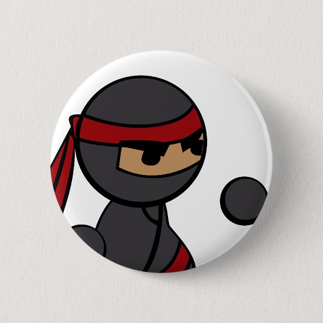 Ninja Nahaufnahme Button (Vorderseite)