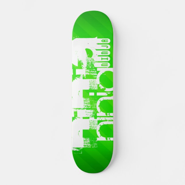 Ninja; Neon Green Stripes. Skateboard (Vorderseite)