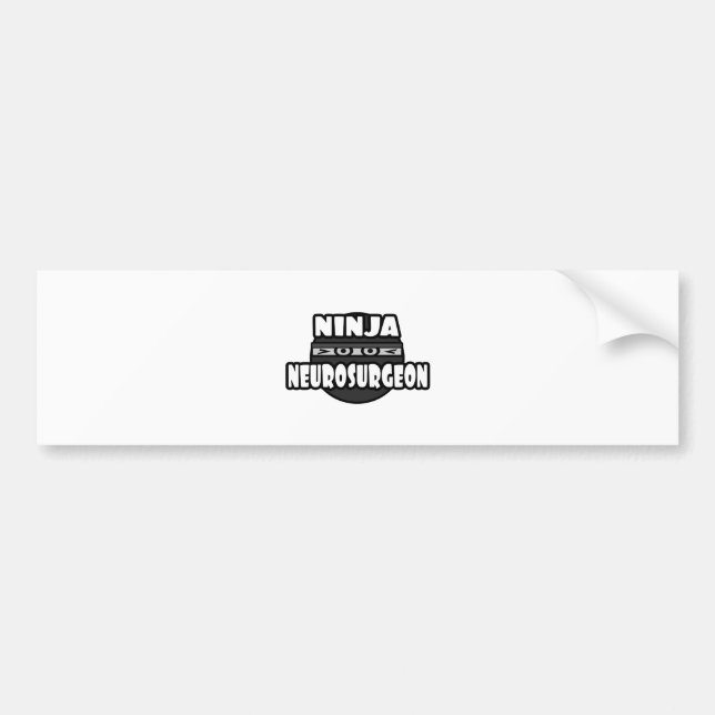 Ninja Neurochirurg Autoaufkleber (Vorne)