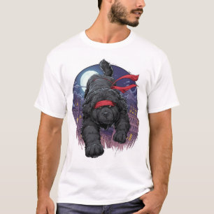 Ninja Newfie � Schleichender großer Hund T-Shirt