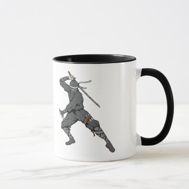 Ninja ~ Ninjas 2 Martial Arts Krieger Fantasie Art Tasse (Rechts)