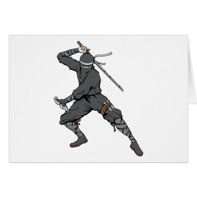 Ninja ~ Ninjas 2 Martial Arts Warrior Fantasy Art (Vorderseite (Horizontal))
