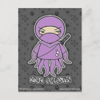 Ninja Octopus! Postkarte