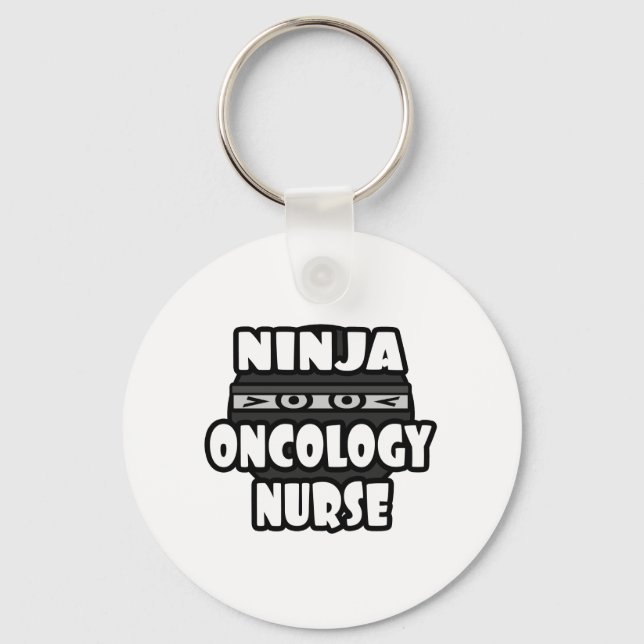 Ninja Oncology Nurse Schlüsselanhänger (Vorderseite)