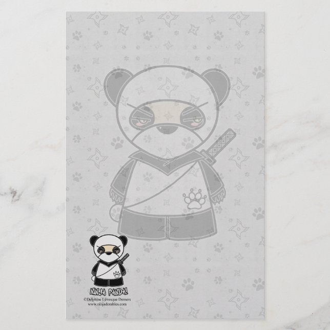 Ninja Panda! Briefpapier (Vorderseite)