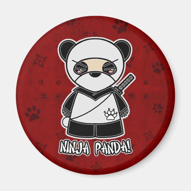 Ninja Panda! In Red Magnet (Vorne)