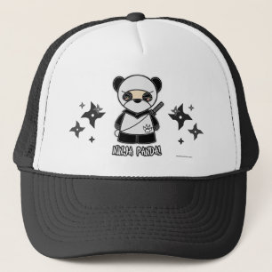 Ninja Panda! Mit Shurikens Hut Truckerkappe