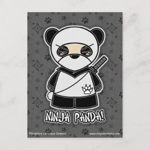 Ninja Panda! Postkarte