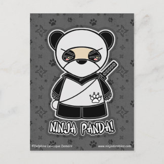 Ninja Panda! Postkarte