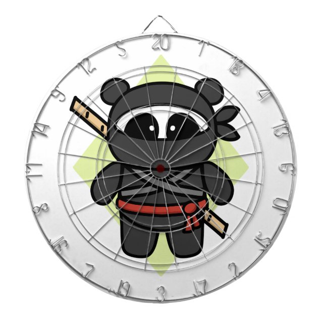 Ninja Panda von Amanda Roos Dartscheibe (vorne)