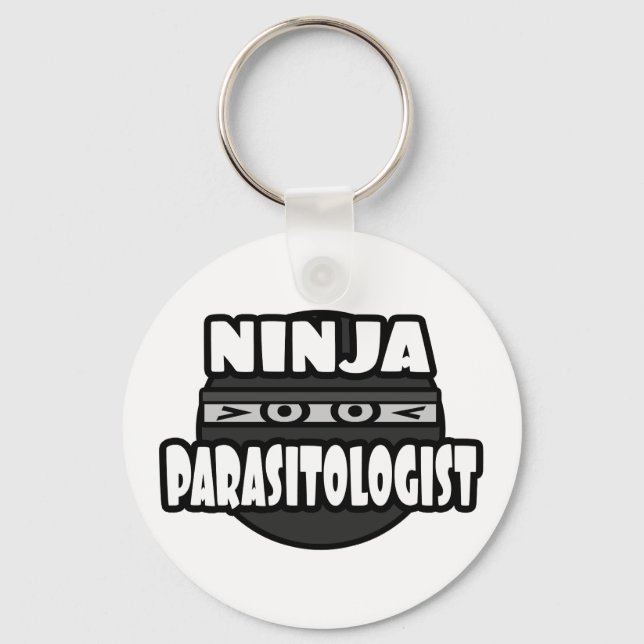 Ninja Parasitologin Schlüsselanhänger (Vorderseite)