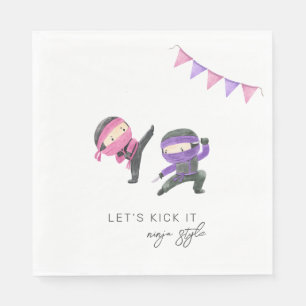 Ninja Party Paper Napkins Serviette