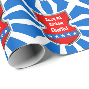 Ninja patriotisches geschenkpapier