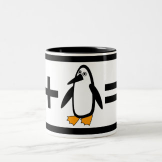 Ninja Penguin-Tasse Zweifarbige Tasse
