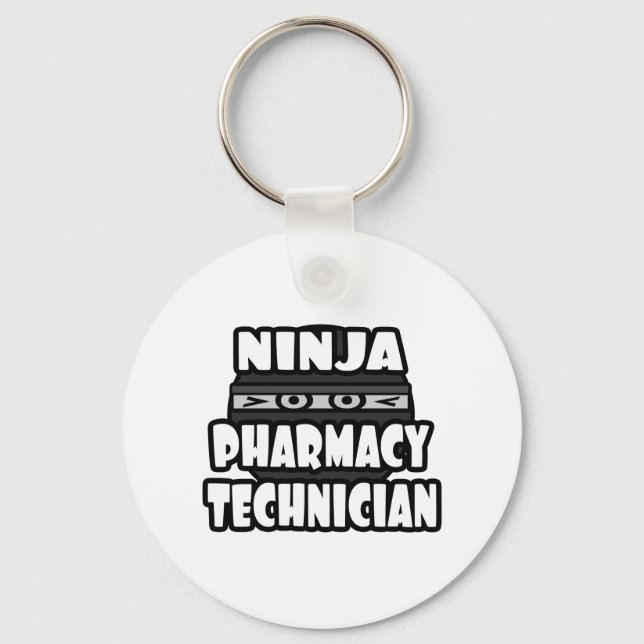 Ninja Pharmacy Technician Schlüsselanhänger (Vorderseite)