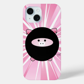 Ninja Pig auf Rosa Case-Mate iPhone Hülle